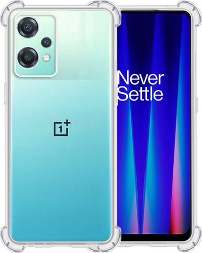 Hoesje - Geschikt voor OnePlus Nord CE 2 Lite - Sterk & Shockproof - Siliconen Shock Case - Hoes Cover - Telefoonhoes - Transparant