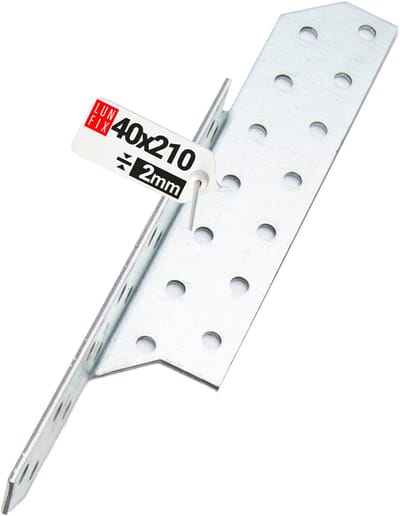 LUN FIX - Hoekverbinder - Verzinkt - 40x210mm - Sparrenpfettenanker