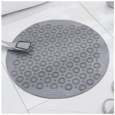 Ronde Antislip Douchemat 55 x 55 cm - Badkamermat met Zuignappen en Machinewasbaar