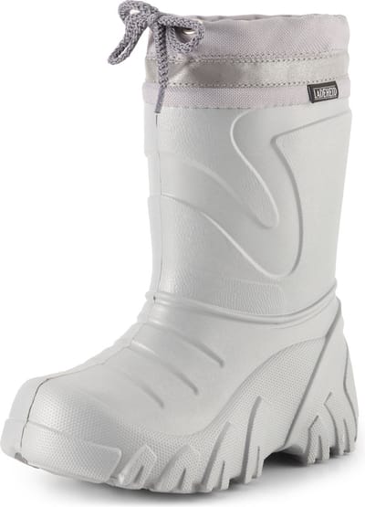 Ladeheid Kinder Regenlaarzen - Winter Thermo Rubber Laarzen Gevoerd - EVA - LA-LMG-835-Grizzly - Grijs/Reflectie - 22/23