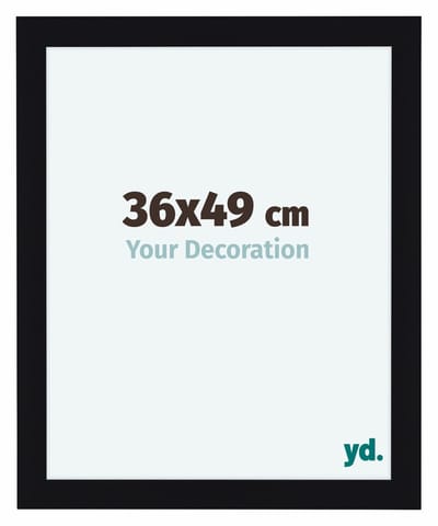 Your Decoration - Fotolijst 36x49 cm - MDF - Zwart Hoogglans - Como