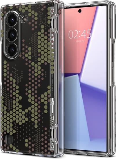Spigen Ultra Hybrid Hoesje Geschikt voor Samsung Galaxy Z Fold 6 - Back Cover met Air Cushion - Digital Camo