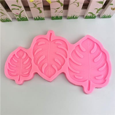 Schildpadblad Siliconen Vorm DIY Taart Bakken Decoratie Chocolade Vorm Keuken Bakgereedschap Drie Schildpadbladeren Siliconen Vorm
