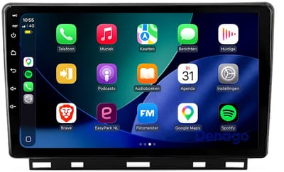 CarPlay autoradio geschikt voor Renault Clio 5 | 2019 t/m 2025 | Android 13 | Draadloos Apple CarPlay & Android Auto | 2GB + 32GB | QuadCore processor | Denago DNG-A485 | 2025 model | 2019 2020 2021 2022 2023 2024 2025 | Bluetooth & Wifi