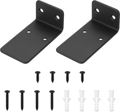 Set van 2 Onzichtbare Planksteunen, Zware Wandplank Steunen, Ideaal voor Drijvende Planken en Opbergruimte