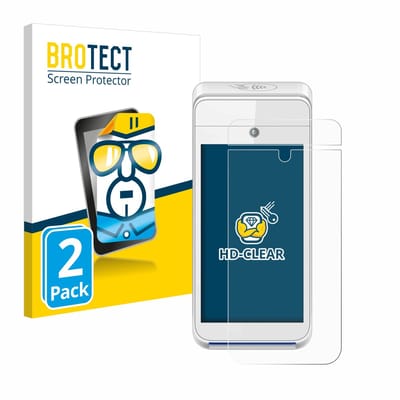 BROTECT - Screenprotector voor Pax A920 - Folie Beschermfolie transparant 2 Stuks