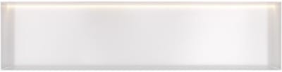 Hotbath &More Inbouwnis - 30 x 120 x 10 cm - Frameless - met LED-verlichting - Mat Wit