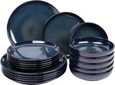 Kade 171 Faro serviesset 18-delig 6 personen - Portugees stoneware blauw