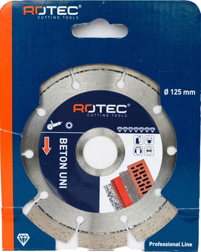 Rotec Diamant zaagblad Beton UNI  ø125xø22,2
