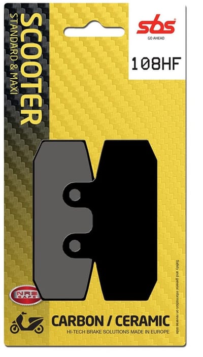 Plaquette de frein SBS pour Scooter Aprilia 150 Scarabeo 1999 à 2004 108HF Neuf