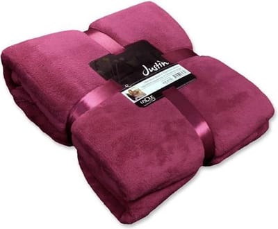 Justin - Fleece - Plaid - 150x200 cm - Mesa Rosa