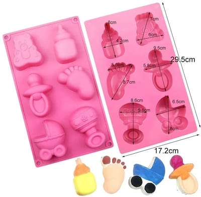 WiseGoods Premium Siliconen Baby Bakvorm – Bonbonvorm Voor Chocolade – Babyshower Decoratie – Newborn Cadeau – Kinderen Bakken