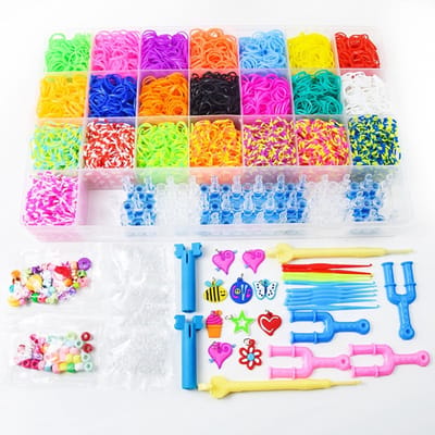 Joyage Armbandjes maken meisjes – 8000 stuks Loombandjes set - Armbandjes maken kind knutselpakket meisjes speelgoed meisje 6 jaar 7 jaar 8 jaar 9 jaar Knutselen bracelet making kit Sieraden maken meisjes - Armbanden maken kinderen knutselen meisjes