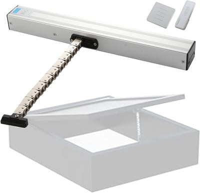 Elektrische Raamopener - Automatische Vensteropener - Ventilatie Verbeteren - Afstandsbediening Inclusief - 30-100 cm - Zilver