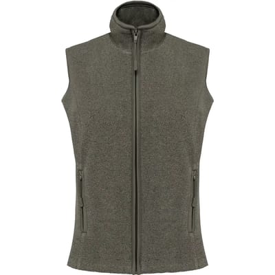 Kariban Bodywarmer van microfleece dames K906 - Green Marble Heather - M