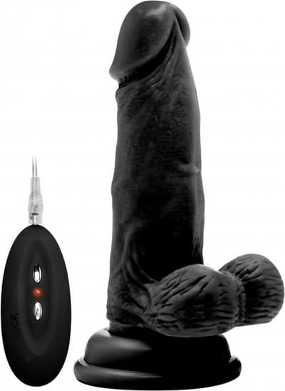 Realr Cock Scrotum Vib 6in R01