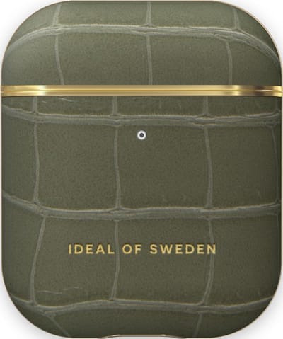 Ideal of Sweden AirPods Case PU 1st & 2nd Generation Khaki Croco