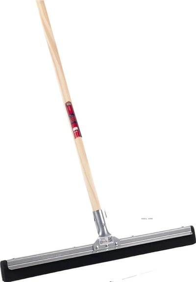 Synx Tools 45 cm Vloertrekker met steel 120 cm - Vloerwisser - Trekker - Trekkers - Zwart - Vloermop/Vloerreiniger - Watertrekker Met Houten Steel 120 cm