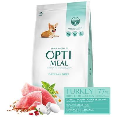 Optimeal puppy droogvoer met kalkoen voor alle rassen - 12kg