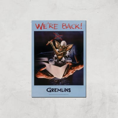 Gremlins We're Back Poster Giclee Art Print - A4 - Print Only
