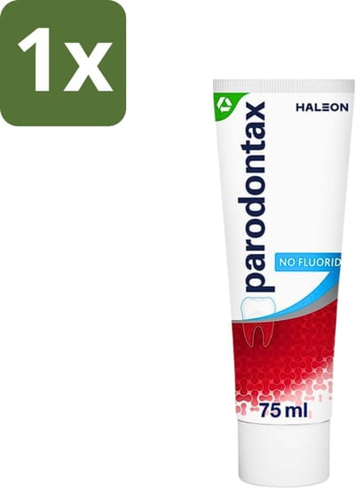 1 x Parodontax - Tandpasta - Fluoride Vrij - 75ml - Fluoridevrije Tandpasta - Mondgezondheid - Tandvleesbescherming - Tandplakverwijdering - Bloedend Tandvlees