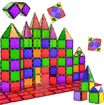 ApexArte® Magnetische Knikkerbaan - Kinderspeelgoed 1 jaar - Magnetic Tiles - Bouwspeelgoed