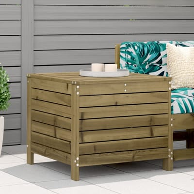 vidaXL - Tuinvoetenbank - 62x63,5x53,5 - cm - geïmpregneerd - grenenhout