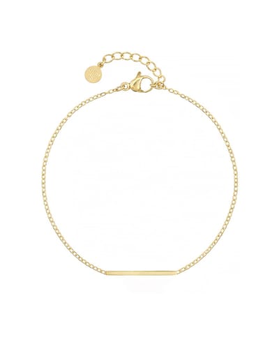 Mint15 Armband klein balkje/staafje – Goudkleur RVS/Stainless Steel