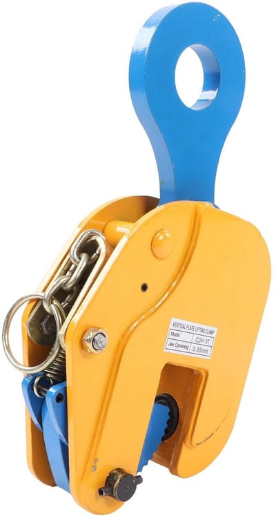 SPHProducts - Lifting Clamp 3T - Verticale Plaatgrijper - Veilig Tillen - Transporteren - Sterke Grip - Geschikt voor Constructiewerk - Zwart
