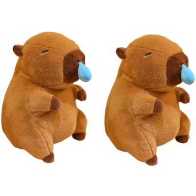 1-s Grande Capybara Peluche Mucus Mignon Capibara Mucus Extensible Poupée Pelucheuse Drôle Animaux en Peluche Kawaii Cadeau d'Anniversaire Décoration de Maison