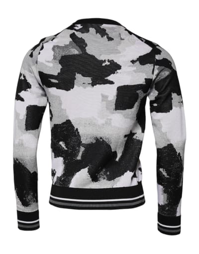 Abstracte Print Gebreide Pullover Trui
