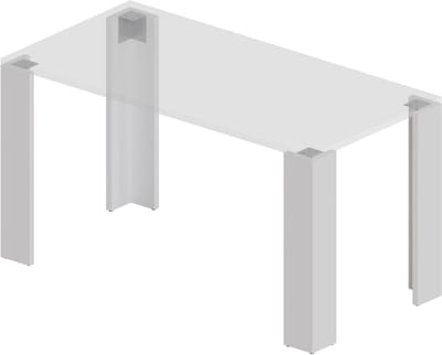 Tafelpoten Set - Onderstel Bureau - Meubels Maken - Krasbestendig Materiaal - 13x13x72 cm - Wit