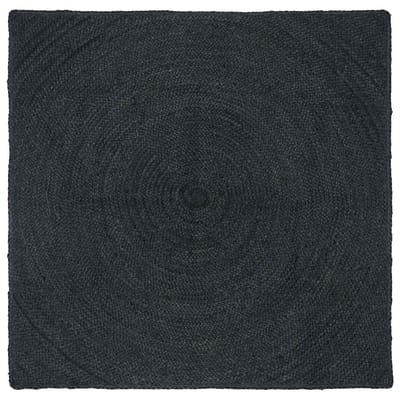 vidaXL - Vloerkleden - Donkergrijs - 120 - x - 120 - cm - Jute