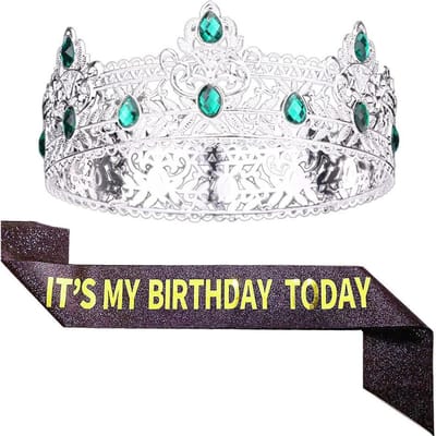 Ruban d'anniversaire à couronne ronde pour homme Décoration de fête d'anniversaire