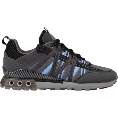 Cruyff Heren Fearia Suede Hex-Tech Trainers (Grijsblauw)