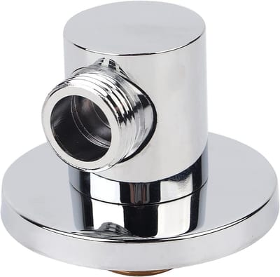 Ronde Slangconnector G 1/2 in Chroom voor Wandverbinding - Universele Messing Doucheslang Aansluiting voor Handdouche en Douchekop