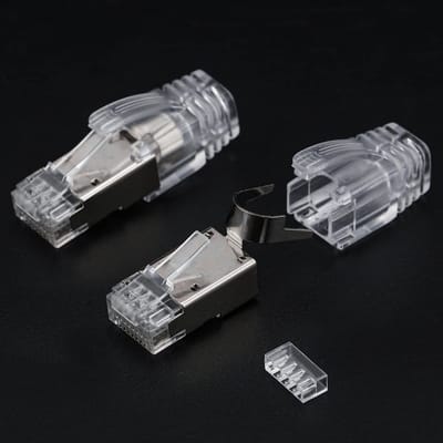 Allecto - CAT7 RJ45 Connectoren - Geïsoleerde Metalen Stekkers - 12x - Ethernet Netwerk - Hoogwaardige Kwaliteit - Geschikt voor Snelle Verbinding ...