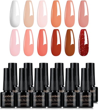 Dailygoods- Gel Nagellak Set 12 Stuks - Lente Kleuren - Langdurige UV Gel - Soak Off Manicure Kit - Chipbestendig - Hoogglanzende Afwerking