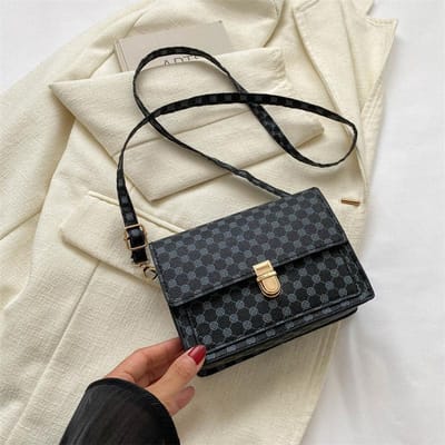 Sac à bandoulière tendance de niche, nouveau style pour femmes, sac à bandoulière coréen décontracté, sac carré simple à la mode gray
