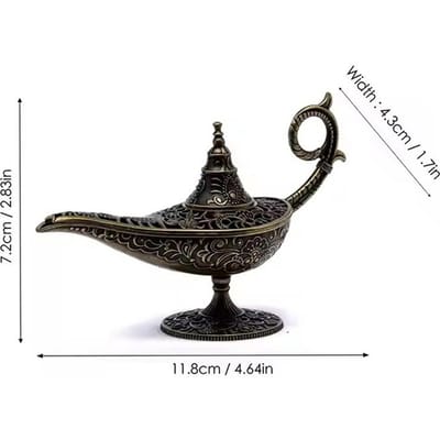 Antieke Stijl Lamp Metalen Wierookbrander Geurkaarsen Geurloze Kaarsenhouder Huisdecoratie Cadeau Arabische Wierookbrander black