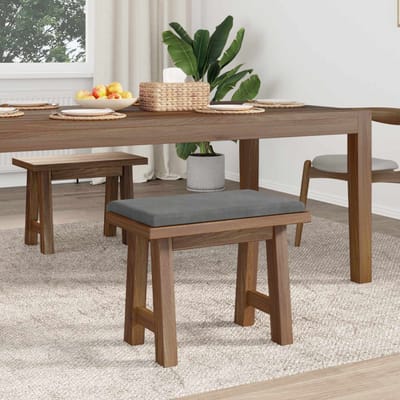vidaXL - Bankkussen - fluweel - Donkergrijs - Diepte - 35 - cm