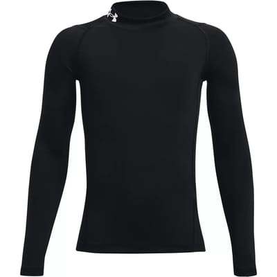 Under Armour HeatGear-shirt met lange mouwen en opstaande kraag voor jongens