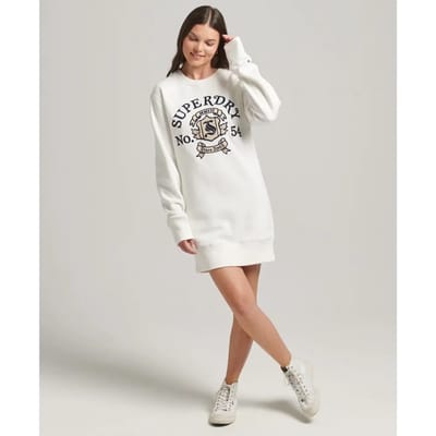 Superdry - Pride In Craft jurk met ronde hals - Dames - Jurken