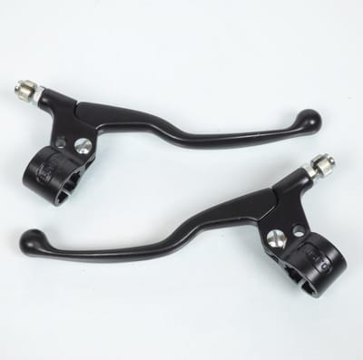 Cocotte droite et gauche + levier de frein long 17.5cm noir mobylette pour moto cyclo