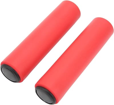Fiets handvatten - Stuurgrepen - Comfortabel fietsen - Schokabsorberend - 2 stuks - Rood