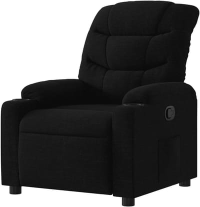 Elektrische Relaxstoel - Comfortabele Fauteuil - Thuis Ontspannen - Verstelbare Rugleuning - 755 x 93 x 995 cm - Zwart