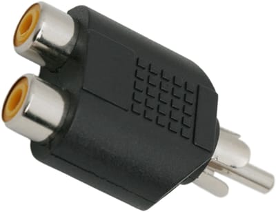 10x RCA Y-Adapter – 2x RCA Vrouwelijk naar 1x RCA Mannelijk – Audio/Video Splitter Connector - 10 Stuks [05099]