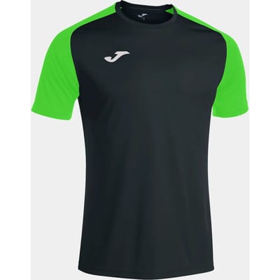 Joma Academy IV Shirt Korte Mouw Kinderen - Zwart / Fluo Groen | Maat: 96-104