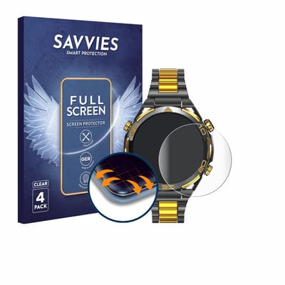 Savvies - Screenprotector voor Blackview W90 Pro - Folie Beschermfolie transparant volledig dekking 4 Stuks