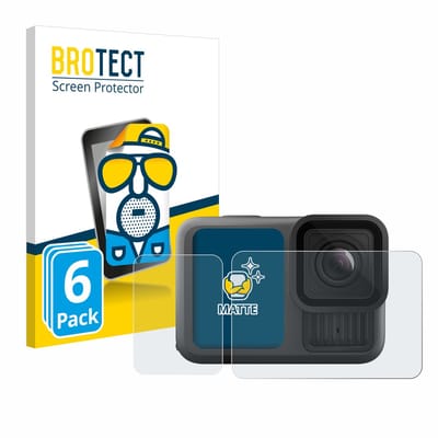 BROTECT - Screenprotector voor GoPro Hero 13 Black - Folie Beschermfolie matte 6 Stuks
